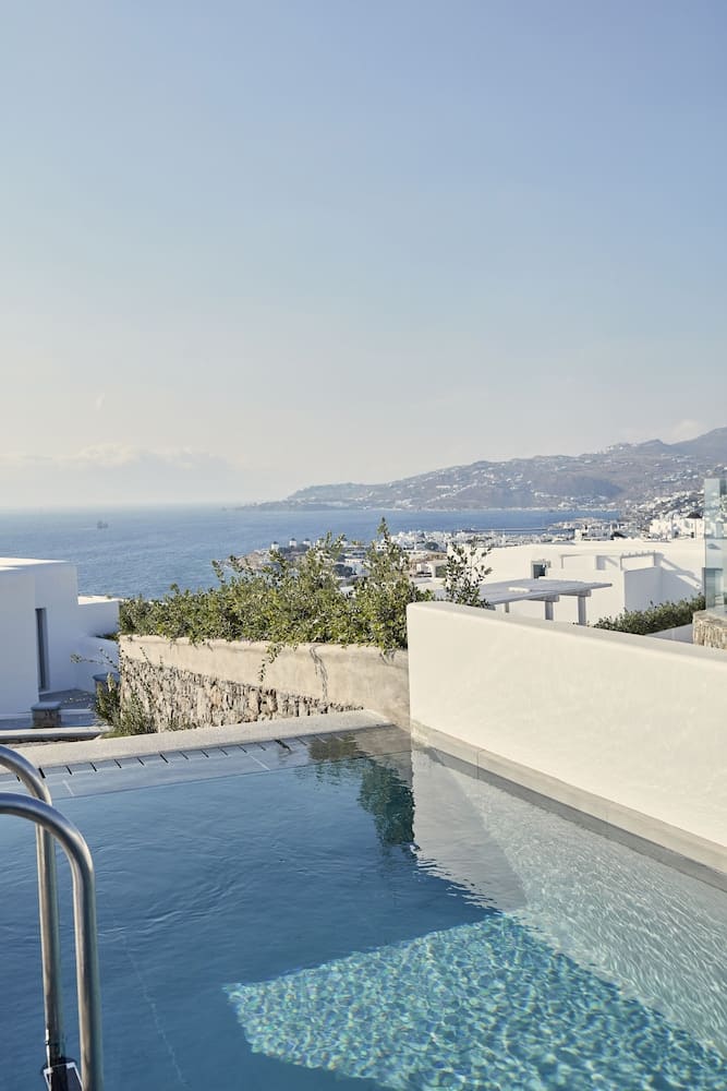 Private plunge pool at Myconian Korali, Mykonos, photo 4
