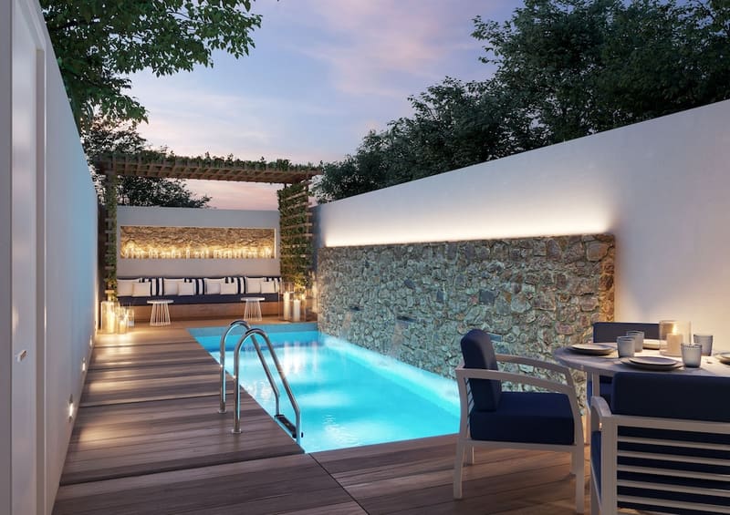Private plunge pool at Minos Imperial Beach Resort Milatos Crete, Agios Nikolaos, photo 6