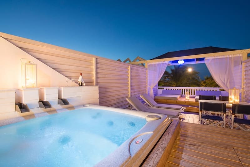 Private plunge pool at Minos Imperial Beach Resort Milatos Crete, Agios Nikolaos