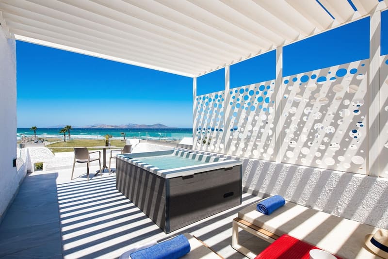 Private plunge pool at Aeolos Beach Hotel, Kos