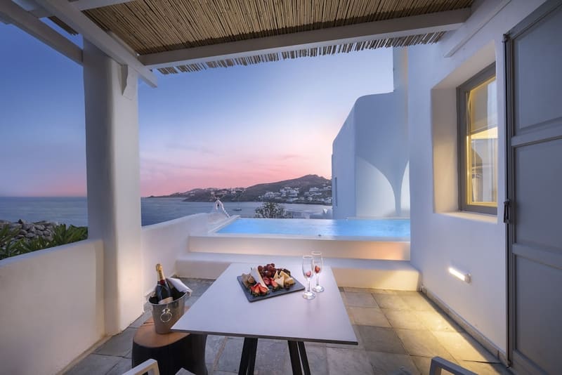 Private hot tub at Deliades Mykonos, Mykonos — photo 2