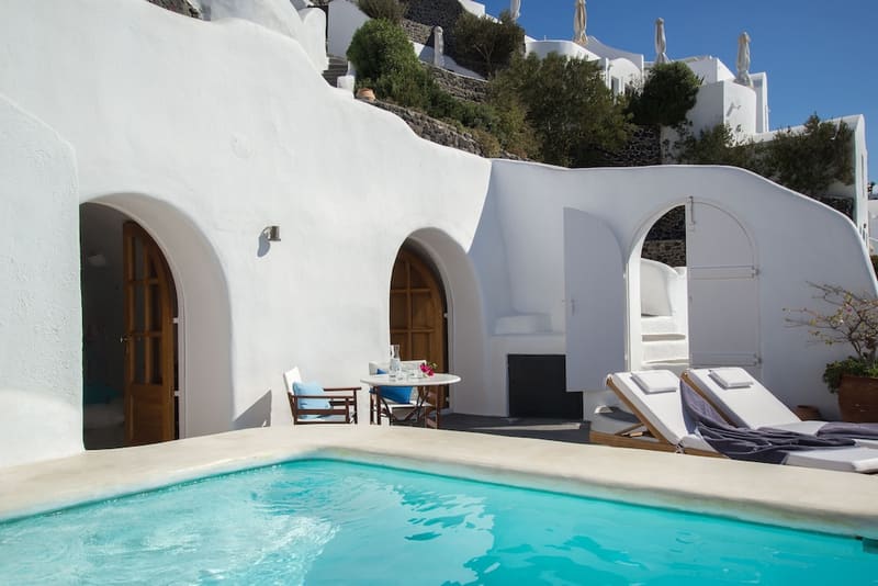 Private hot tub at Perivolas, Santorini, photo 6