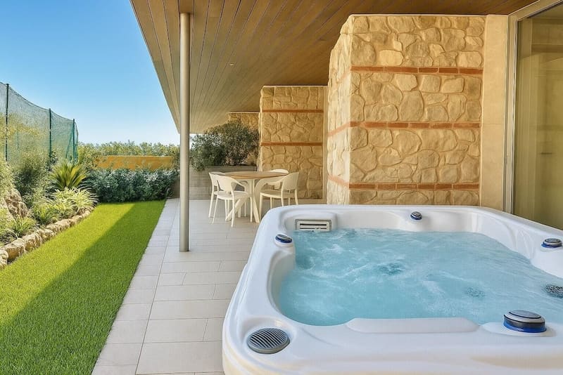 Private hot tub at Isola Bella Infinity Suites, Taormina — photo 2