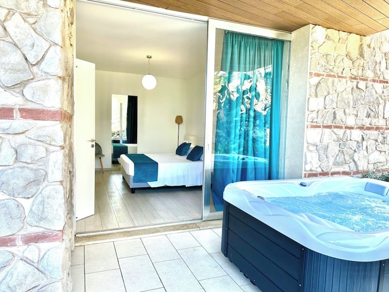 Private hot tub at Isola Bella Infinity Suites, Taormina
