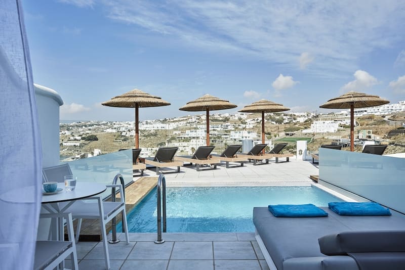 Private hot tub at Grand Beach Mykonos, Mykonos, photo 5