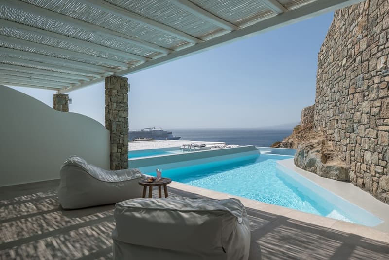 Private hot tub at Arocaria, Mykonos, photo 3