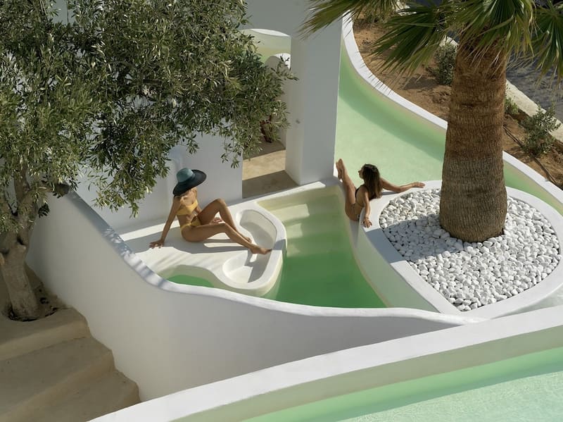 Private plunge pool at Aloni Hotel, Paros