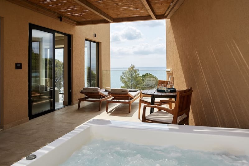 Private hot tub at ELIVI Skiathos, Skiathos — photo 2