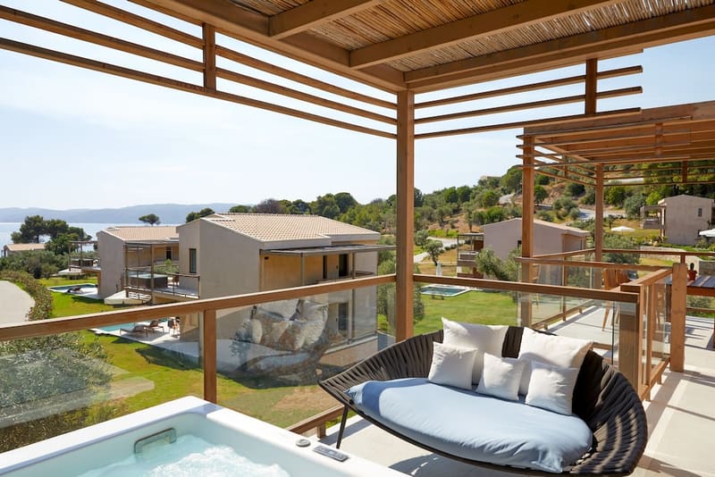 Private hot tub at ELIVI Skiathos, Skiathos