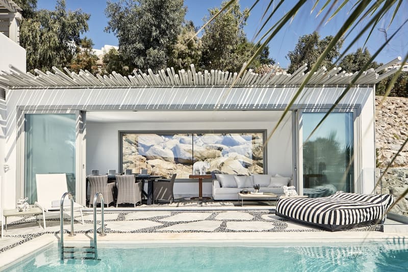 Private hot tub at Myconian Imperial - Leading Hotels of the World, Mykonos, photo 2
