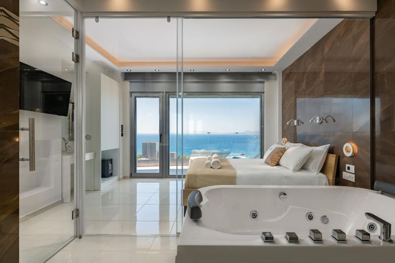 Private plunge pool at Rhodes Skyline Suites, Rhodes