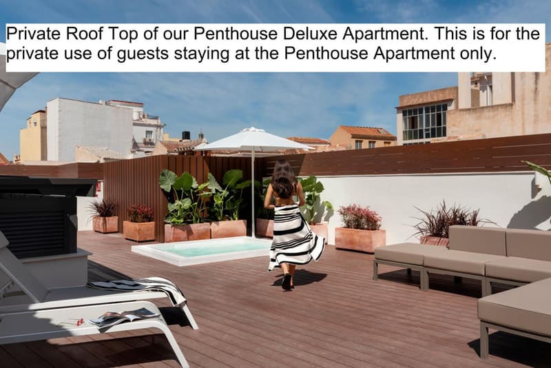 Private jacuzzi at Coeo Fresca Roof Garden Signature Apartments, Malaga — photo 6