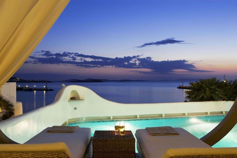Private hot tub at Harmony Boutique Hotel, Mykonos, photo 3