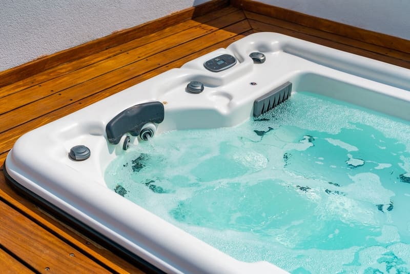 Private hot tub at Silver Park, Paphos