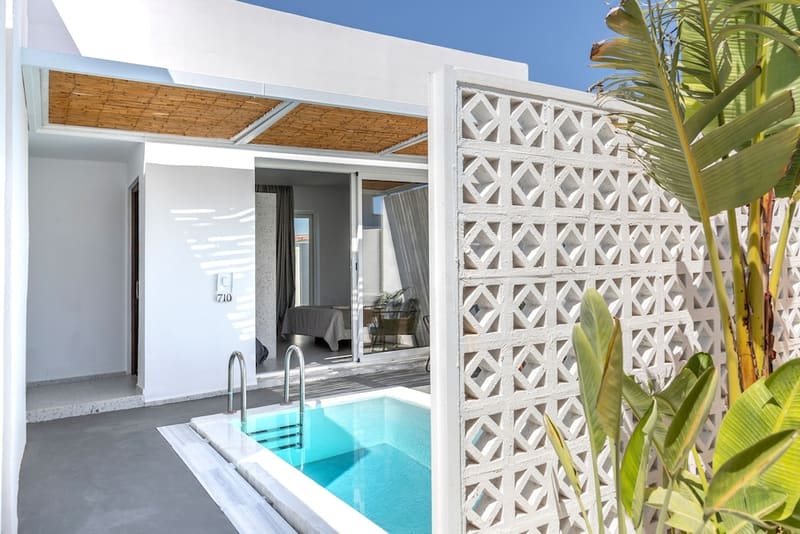 Private hot tub at Kouros Exclusive Hotel & Suites Rhodes, Rhodes — photo 3