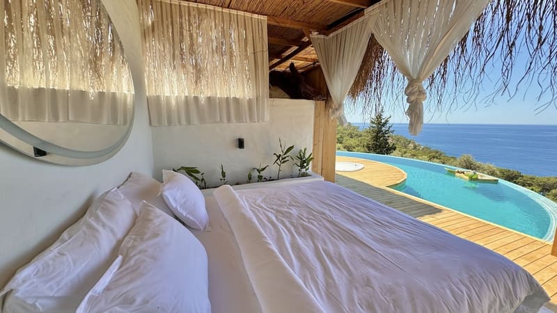 Private plunge pool at Seaview Faralya Butik Hotel, Fethiye — photo 3