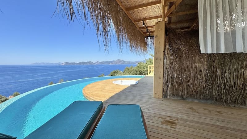 Private plunge pool at Seaview Faralya Butik Hotel, Fethiye — photo 5
