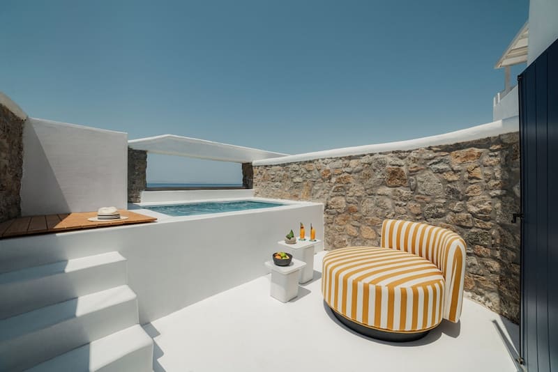 Private hot tub at Croco Mykonos, Mykonos — photo 4