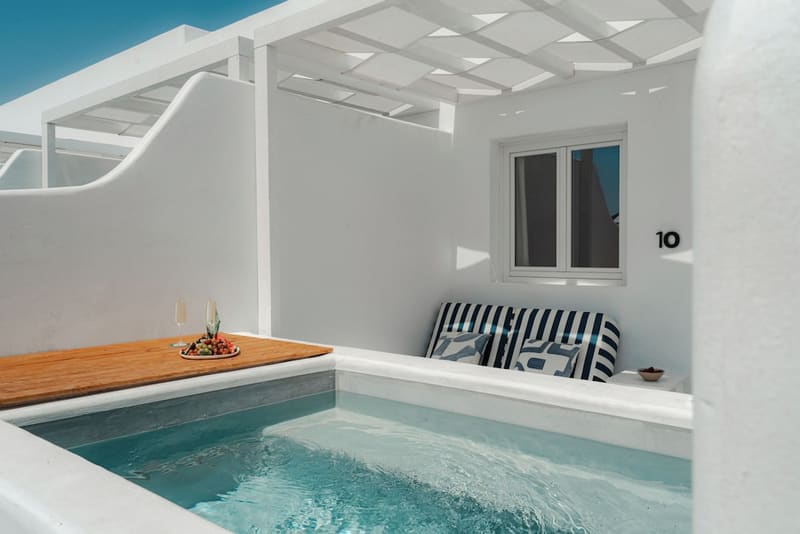 Private hot tub at Croco Mykonos, Mykonos