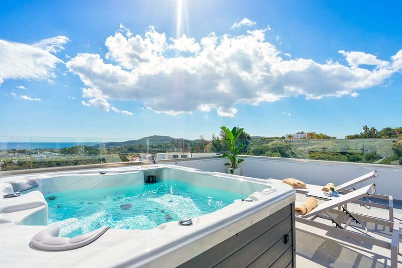 Private jacuzzi at Venezia Resort Hotel & Spa, Rhodes