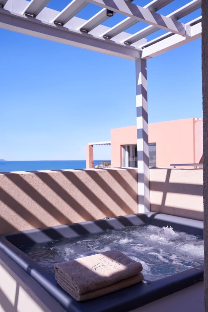 Private hot tub at Lena Mare Boutique Hotel, Corfu