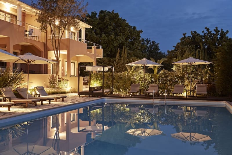 Private hot tub at Lena Mare Boutique Hotel, Corfu, photo 3