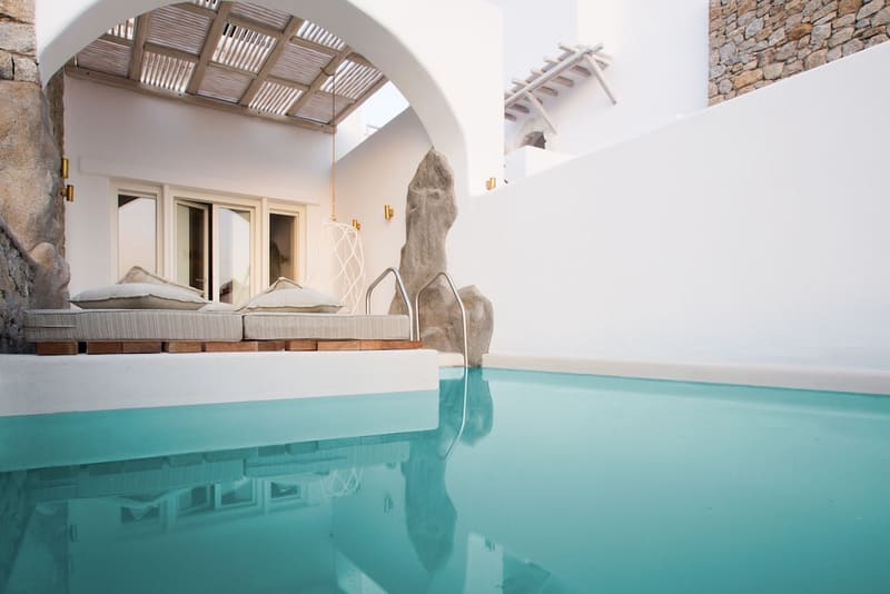 Private hot tub at Kove Mykonos - A Myconian Collection Hotel, Mykonos, photo 4
