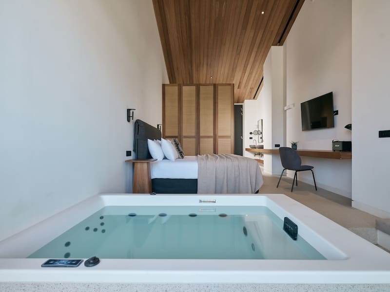 Private hot tub at Contessina Suites and Spa, Zakynthos