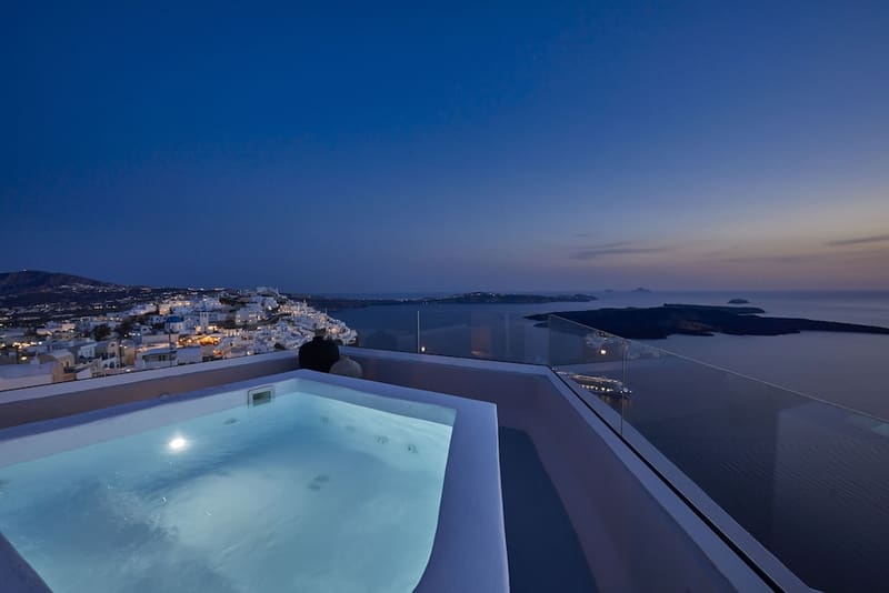 Private hot tub at Damigos Caldera World, Santorini, photo 4