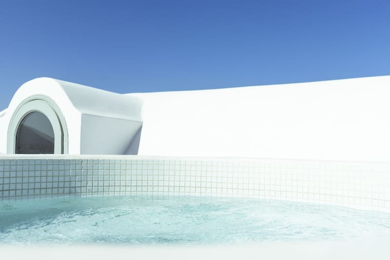 Private hot tub at Astro Palace Hotel & Spa, Santorini