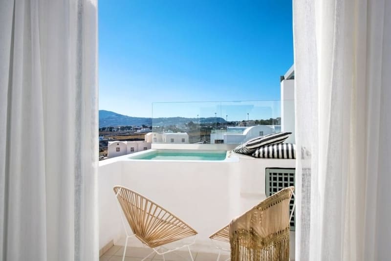 Private hot tub at Astro Palace Hotel & Spa, Santorini — photo 3