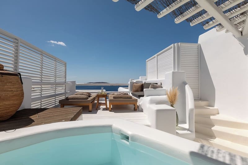 Private plunge pool at Rocabella Mykonos Hotel, Mykonos — photo 3