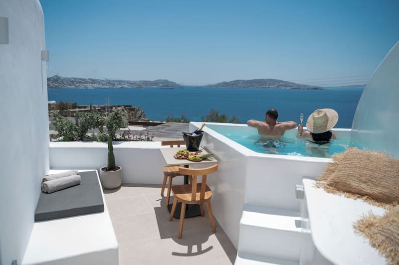 Private plunge pool at Rocabella Mykonos Hotel, Mykonos — photo 4