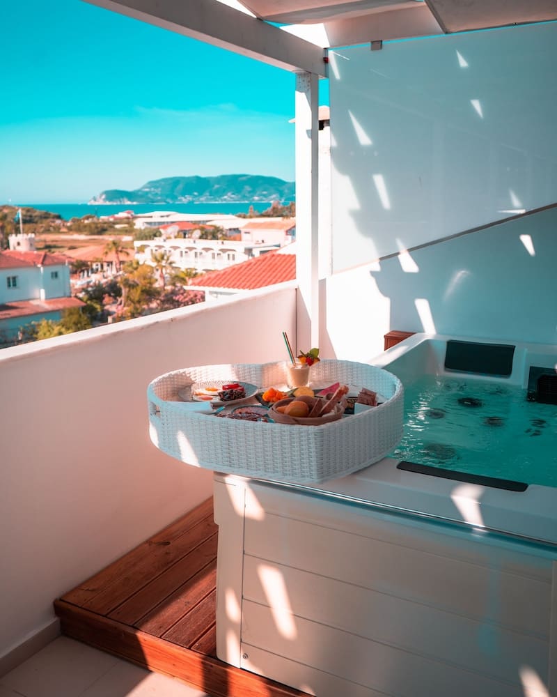 Private hot tub at Meandros Boutique & Spa Hotel - Adults Only, Zakynthos — photo 3