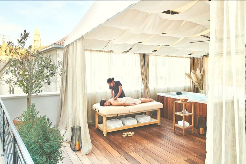 Private hot tub at Marmont Heritage Hotel, Split