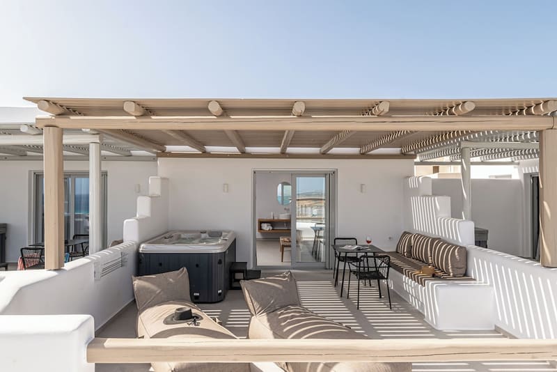 Private hot tub at Lianos Village, Naxos — photo 5