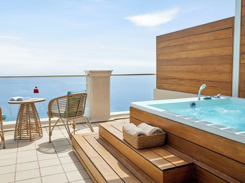 Private hot tub at MarBella, Mar-Bella Collection, Corfu
