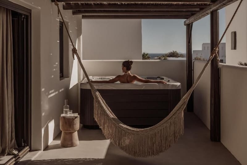 Private hot tub at Ananea Mykonos - Adults Only, Mykonos