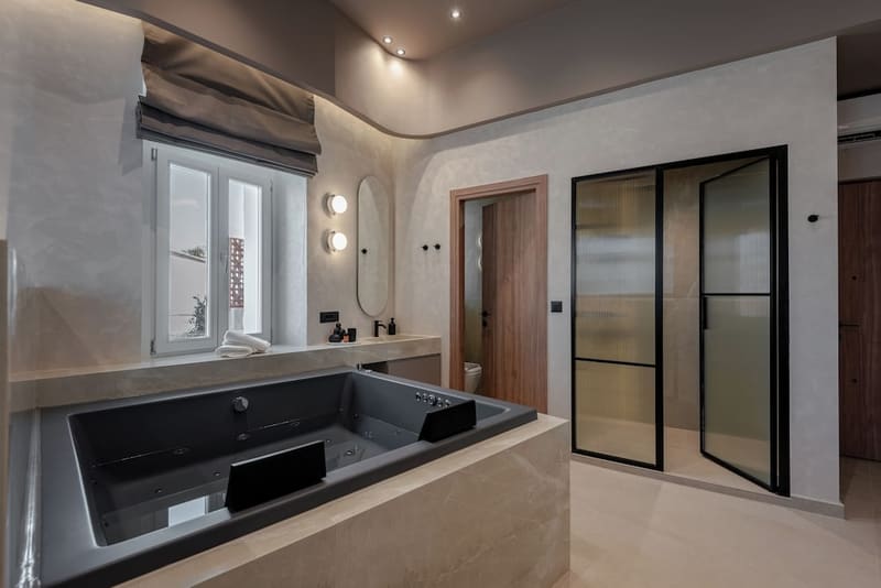 Private hot tub at Amara Luxury Suites With Private Hot Tub, Chania