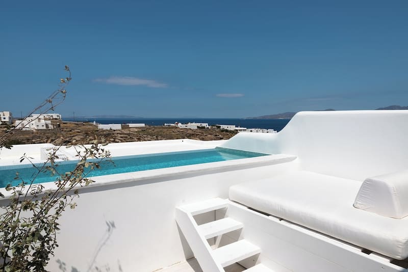 Private plunge pool at San Antonio Summerland, Mykonos