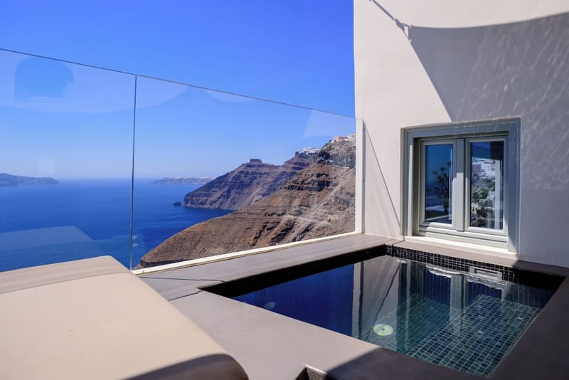 Private hot tub at Keti Hotel, Santorini — photo 3