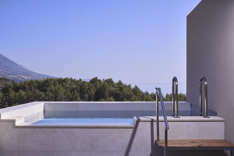 Private plunge pool at Celestial All Suites, Kefalonia