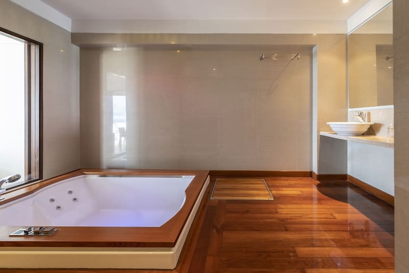 Private hot tub at Louis Apostolata Resort and Spa, Kefalonia