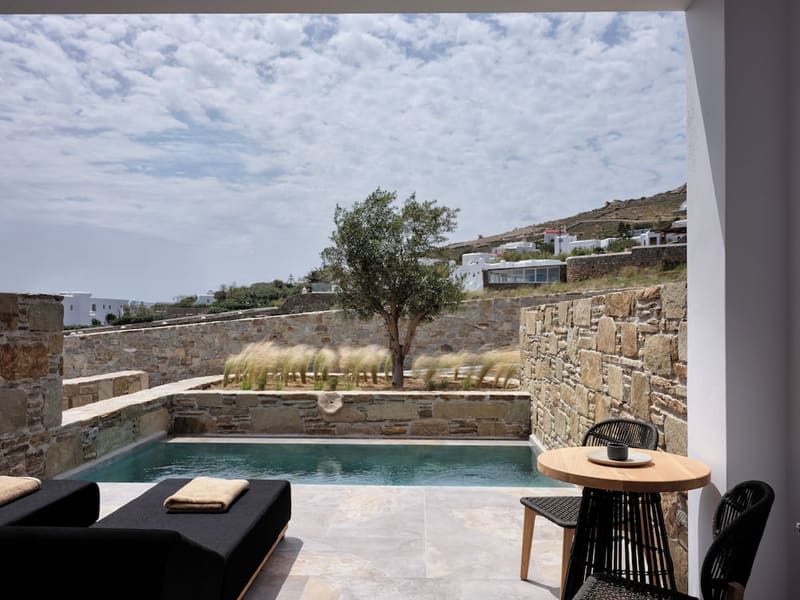 Private plunge pool at Kalea Mykonos, Mykonos, photo 5