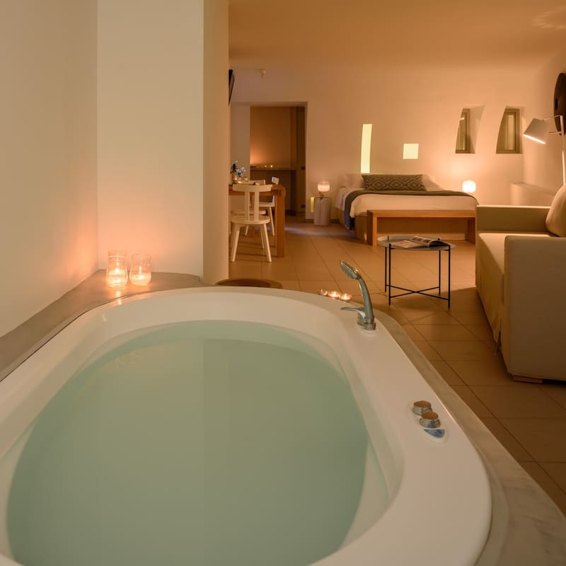 Private hot tub at Panorama Boutique Hotel- Adults only, Santorini, photo 4