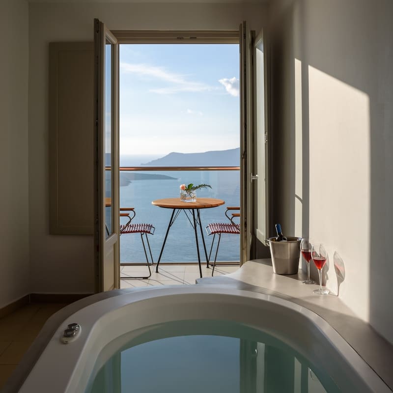Private hot tub at Panorama Boutique Hotel- Adults only, Santorini — photo 2