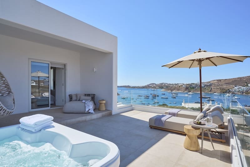 Private hot tub at Once in Mykonos - Designed for Adults, Mykonos — photo 2