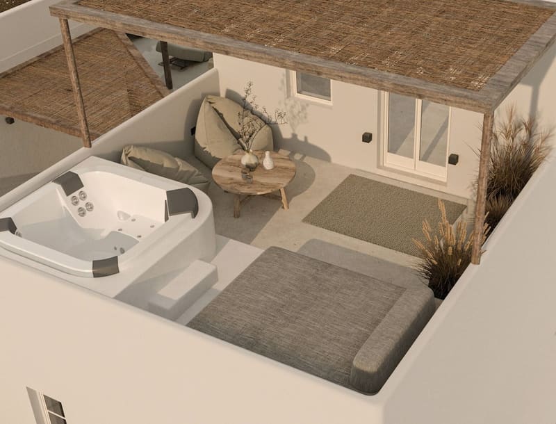 Private hot tub at Mazee Paros, Paros — photo 2