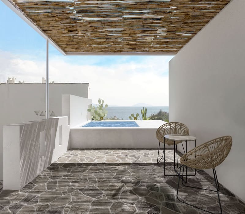 Private plunge pool at Ostria Inn, Naxos — photo 2