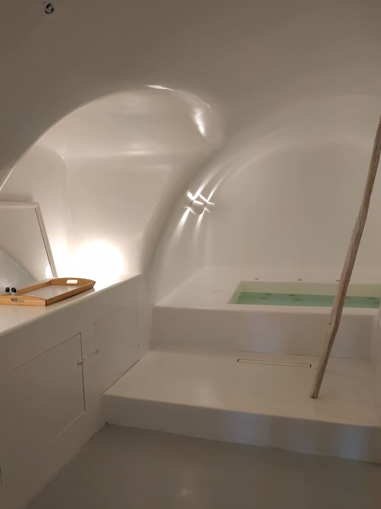 Private plunge pool at Oia Spirit Boutique Residences, Santorini